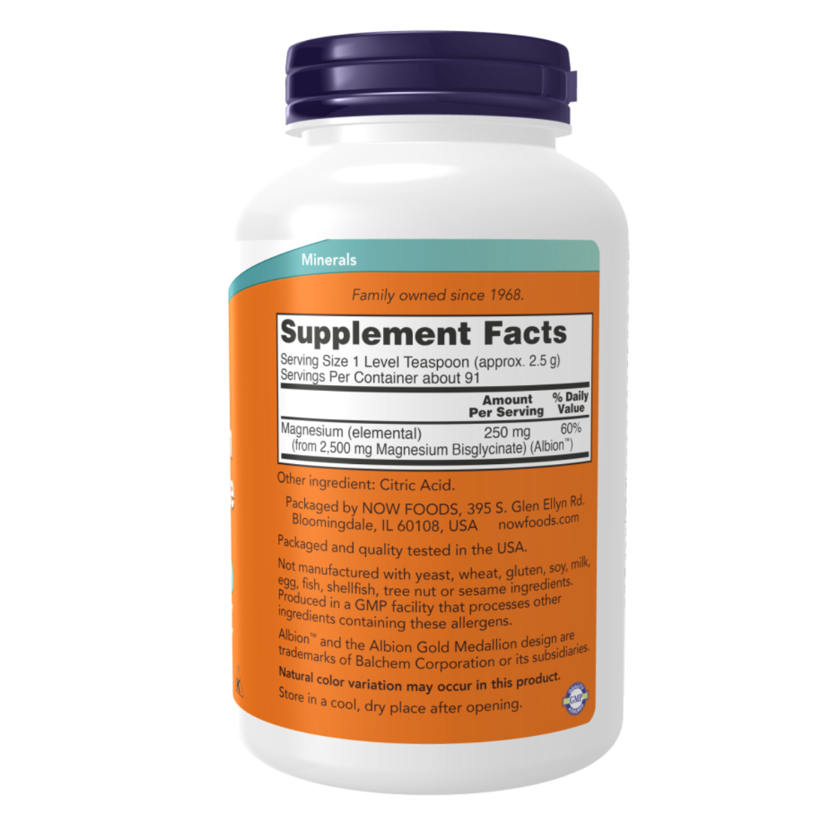 Now Magnesium Bisglycinate Powder