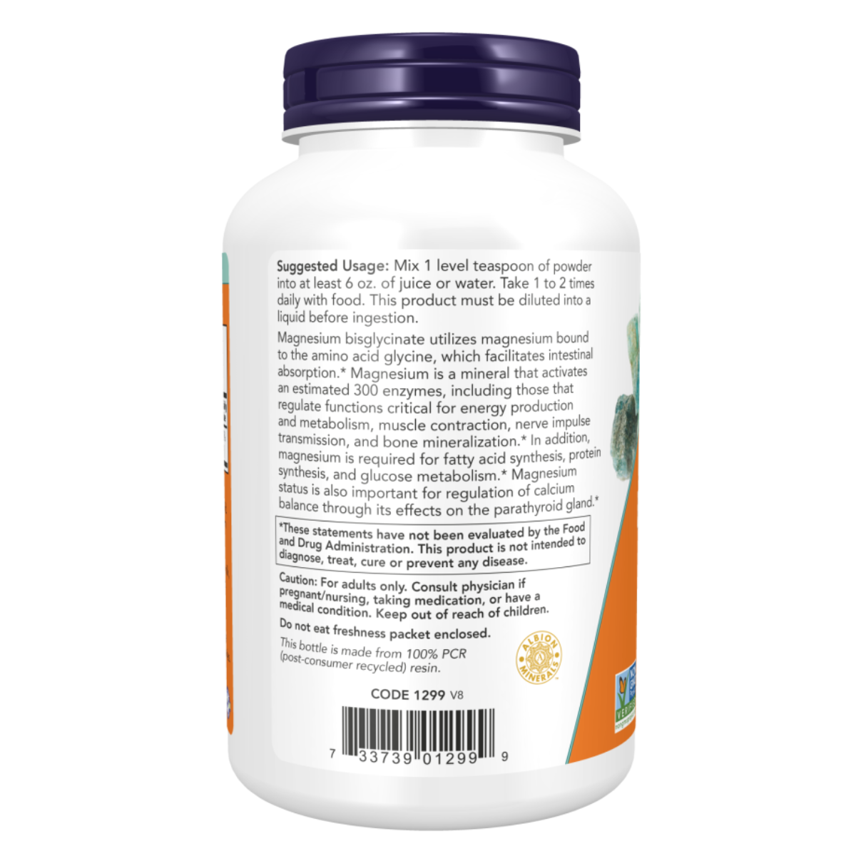 Now Magnesium Bisglycinate Powder