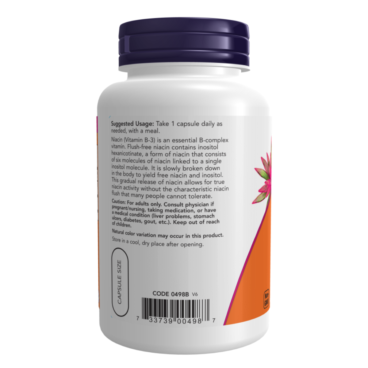 NOW Flush-Free Niacin 500mg