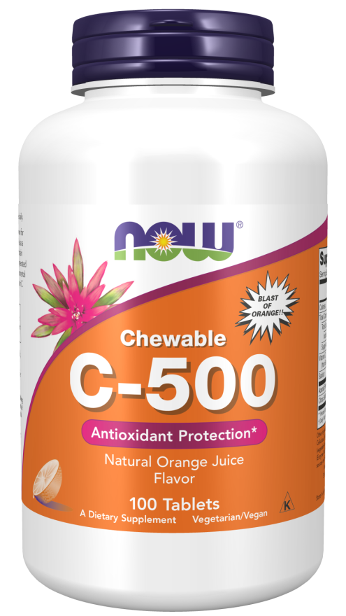 NOW Chewable C-500 100 Tablets