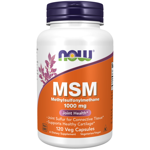 NOW MSM 1000mg 120 Veg Capsules