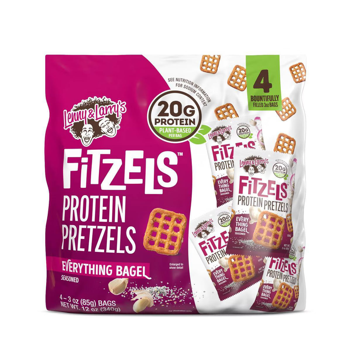 Lenny & Larry's Fitzels Protein Pretzels