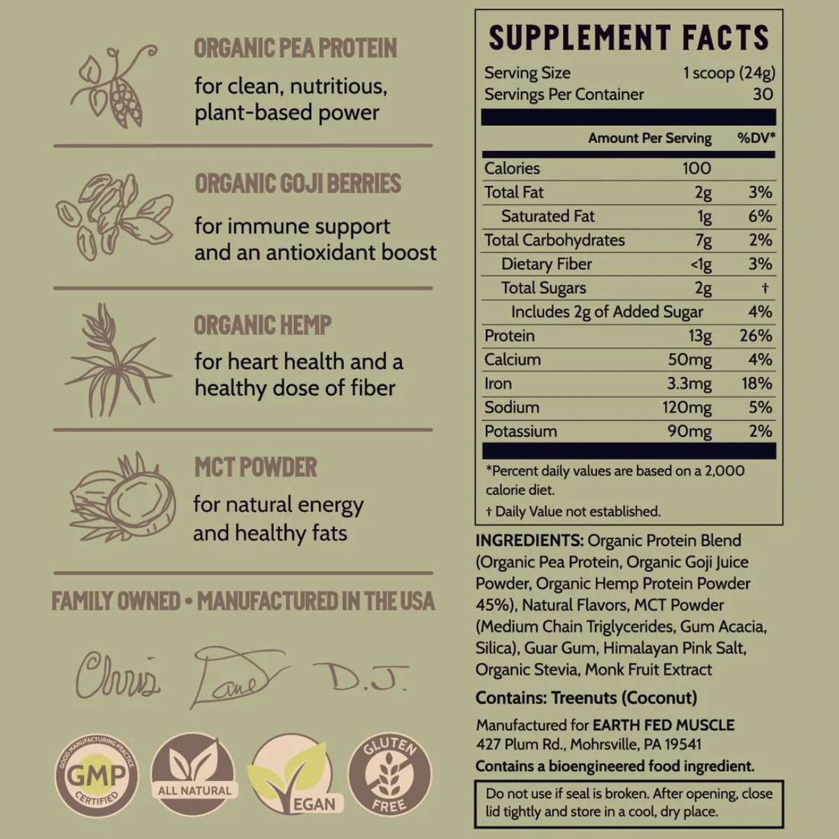 Common Ground Vanilla Plant Protein