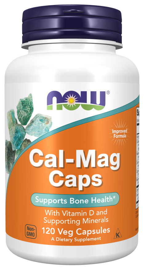 NOW Cal-Mag Caps (120 Veg Capsules)