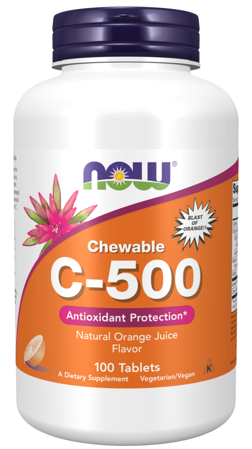 NOW Chewable C-500  100 Tablets