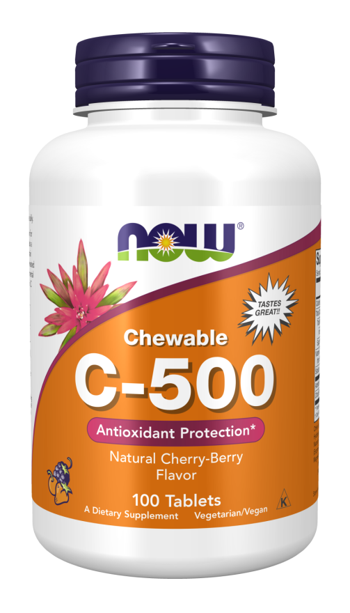 NOW Chewable C-500  100 Tablets