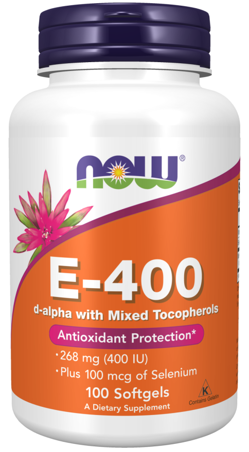 NOW Vitamin E-400 100 Softgels