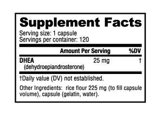 Nutrabio DHEA 25mg